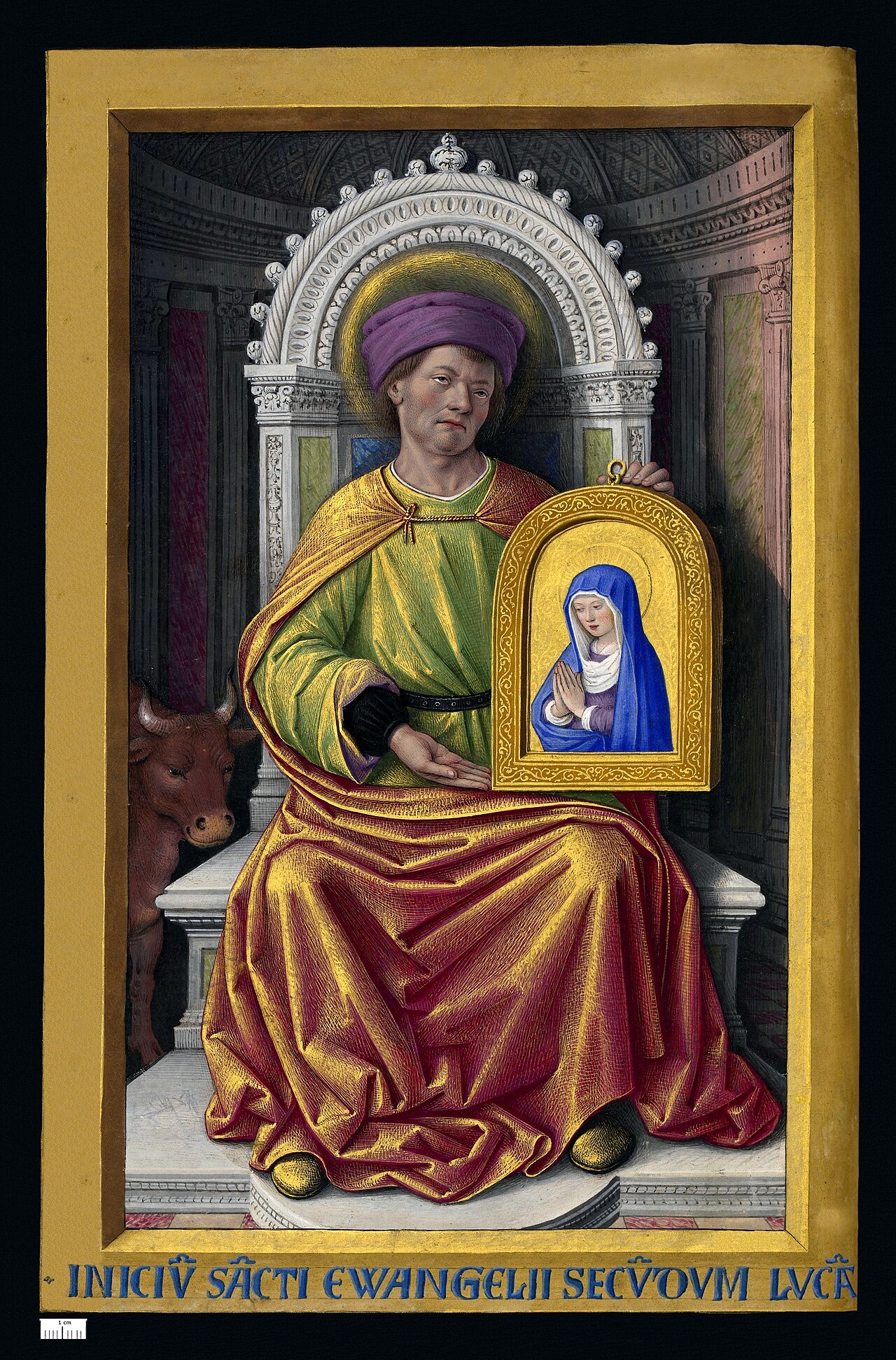 An image of Saint Luke from Grandes Heures d'Anne de Bretagne